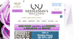 Desktop Screenshot of needlemansbridal.com
